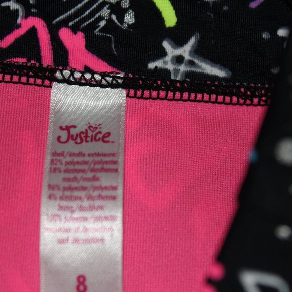 Multi Color 2 Pcs Justice Bikini Swimsuit Size 8 - Picture 4 of 11